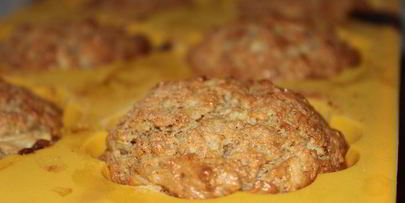 овсяно-творожные кексики-маффины с яблоком