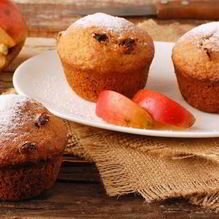 Рецепт Постные яблочные кексы