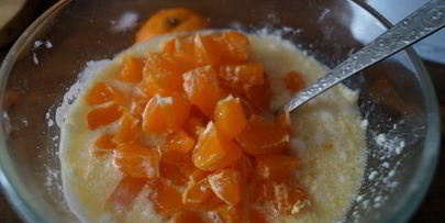 рождественские кексики с мандаринами и карамельным кремом