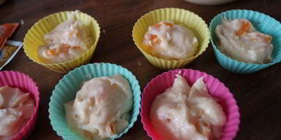 рождественские кексики с мандаринами и карамельным кремом