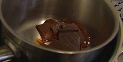 шоколадный фондан