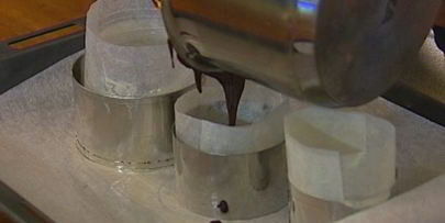 шоколадный фондан