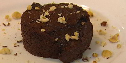 шоколадный фондан