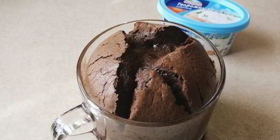 шоколадный кекс для двоих