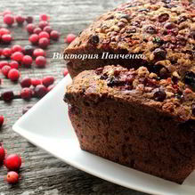 Рецепт Шоколадный кекс с клюквой