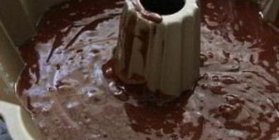 шоколадный кекс со сливочной глазурью