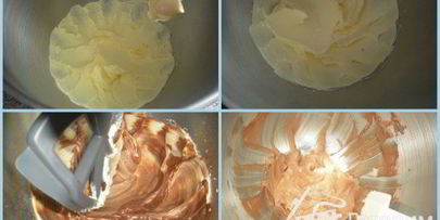 шоколадные капкейки украшенные шоколадным фростингом