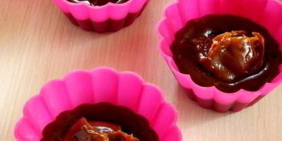 шоколадные кексы со сгущенкой