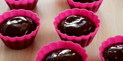 шоколадные кексы со сгущенкой