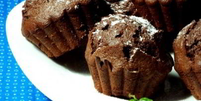 шоколадные кексы со сгущенкой