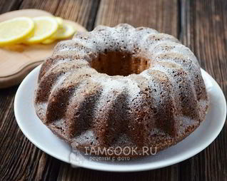 Творожный кекс с лимоном