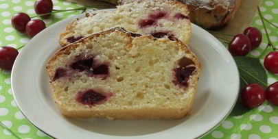 творожный кекс с вишней