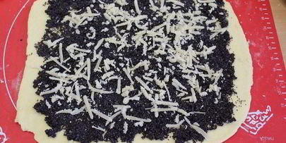 творожный штоллен с маком