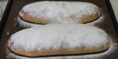 творожный штоллен с маком