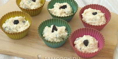 творожные кексы на йогурте