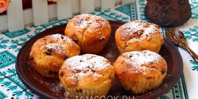 творожные кексы на йогурте