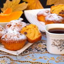 Рецепт Тыквенные кексы с изюмом
