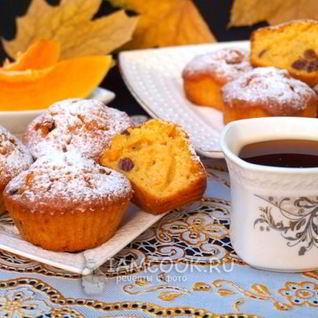Тыквенные кексы с изюмом