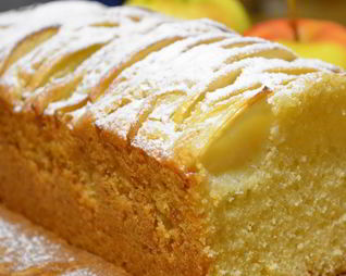 Ванильный кекс с яблоками