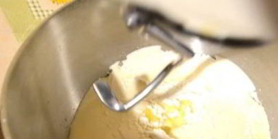 ванильный кекс с яблоками