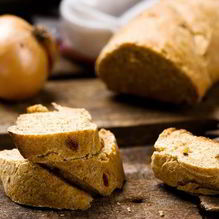 Рецепт Багет с морковными отрубями и жареным луком