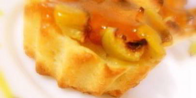 деревенские галеты с яблоками и абрикосовым джемом