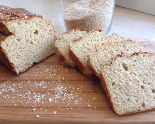 Диетический хлеб из овсяных отрубей