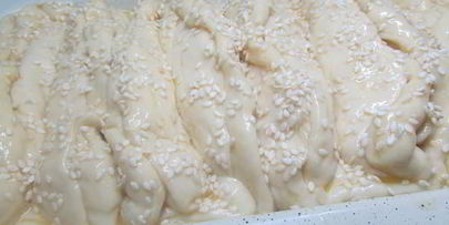 домашний хлеб с сыром и укропом