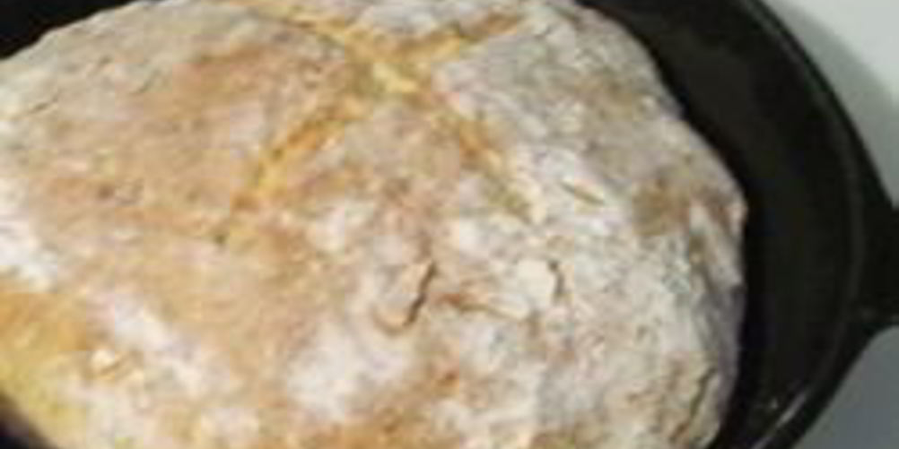 Рецепт ирландский содовый хлеб в чугунной сковородке