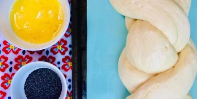 хала — батон с маком в хлебопечке