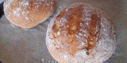 хлеб на кефире с горчицей и майонезом