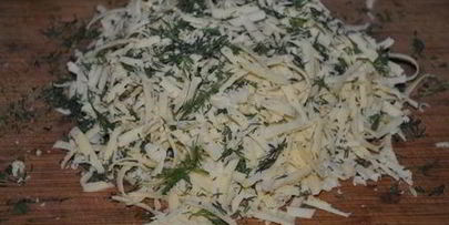 хлеб роза с сыром и укропом