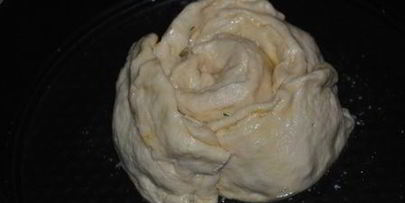 хлеб роза с сыром и укропом