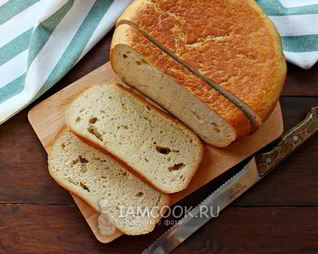 Хлеб с сухими дрожжами в мультиварке