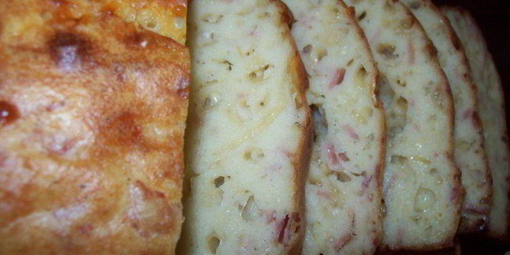 Рецепт хлеб с сыром и ветчиной