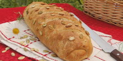 хлеб с тыквенными семечками