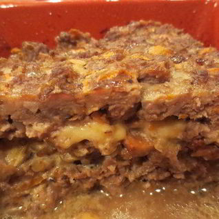 Мясной хлеб с грибами