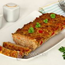 Рецепт Мясной хлеб с пшеном и болгарским перцем