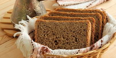 пшенично-ржаной хлеб с кофе