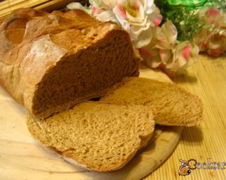Пшенично-ржаной хлеб с цикорием и розмарином