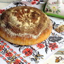 Рецепт Пшенично-творожный хлеб испеченный в духовке