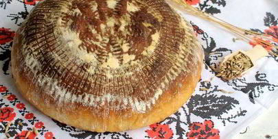 пшенично-творожный хлеб испеченный в духовке