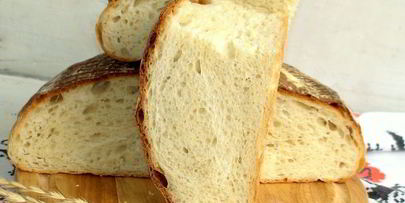 пшенично-творожный хлеб испеченный в духовке