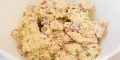 сконы с колбасой и сыром