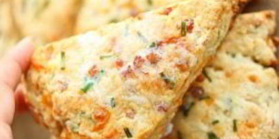 сконы с колбасой и сыром