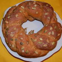 Рецепт Тыквенный хлеб с цельнозерновой мукой