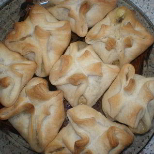 Конвертики из слоеного теста