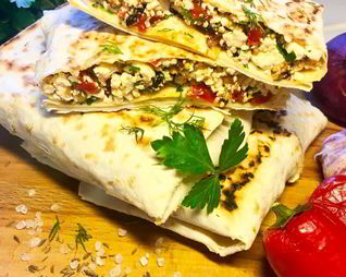 Конвертики с творожной начинкой