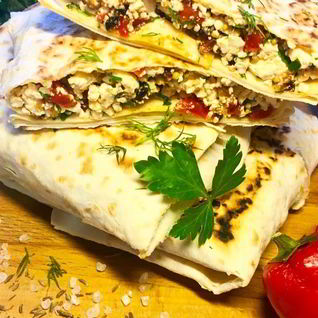 Конвертики с творожной начинкой