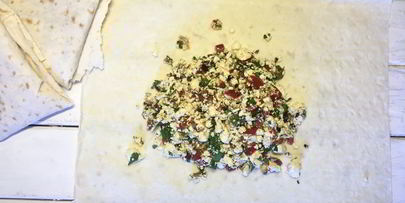 конвертики с творожной начинкой